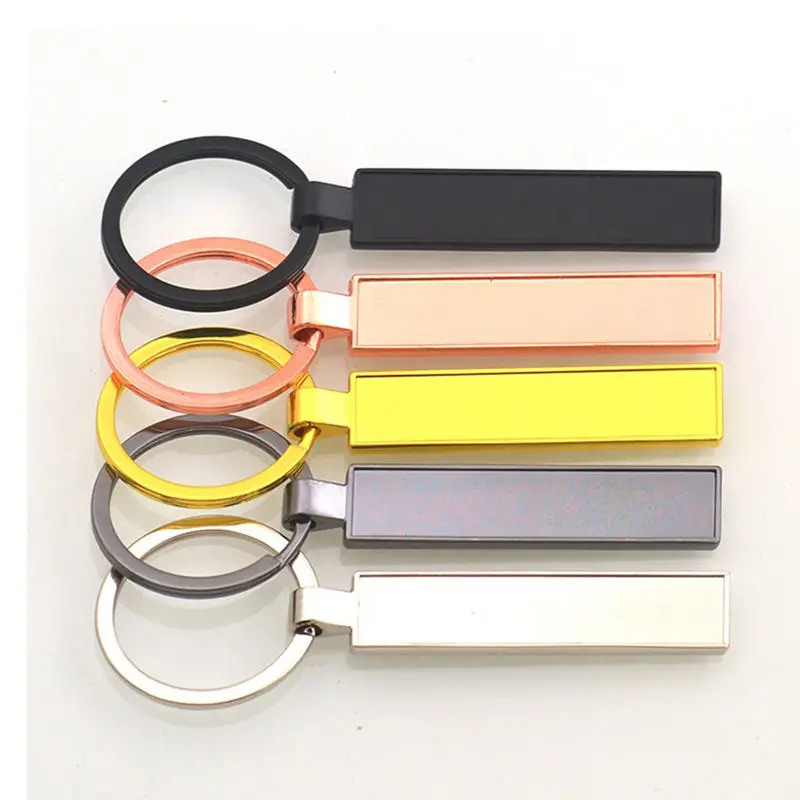 Wholesale European Size Blank Car License Plate Keychain