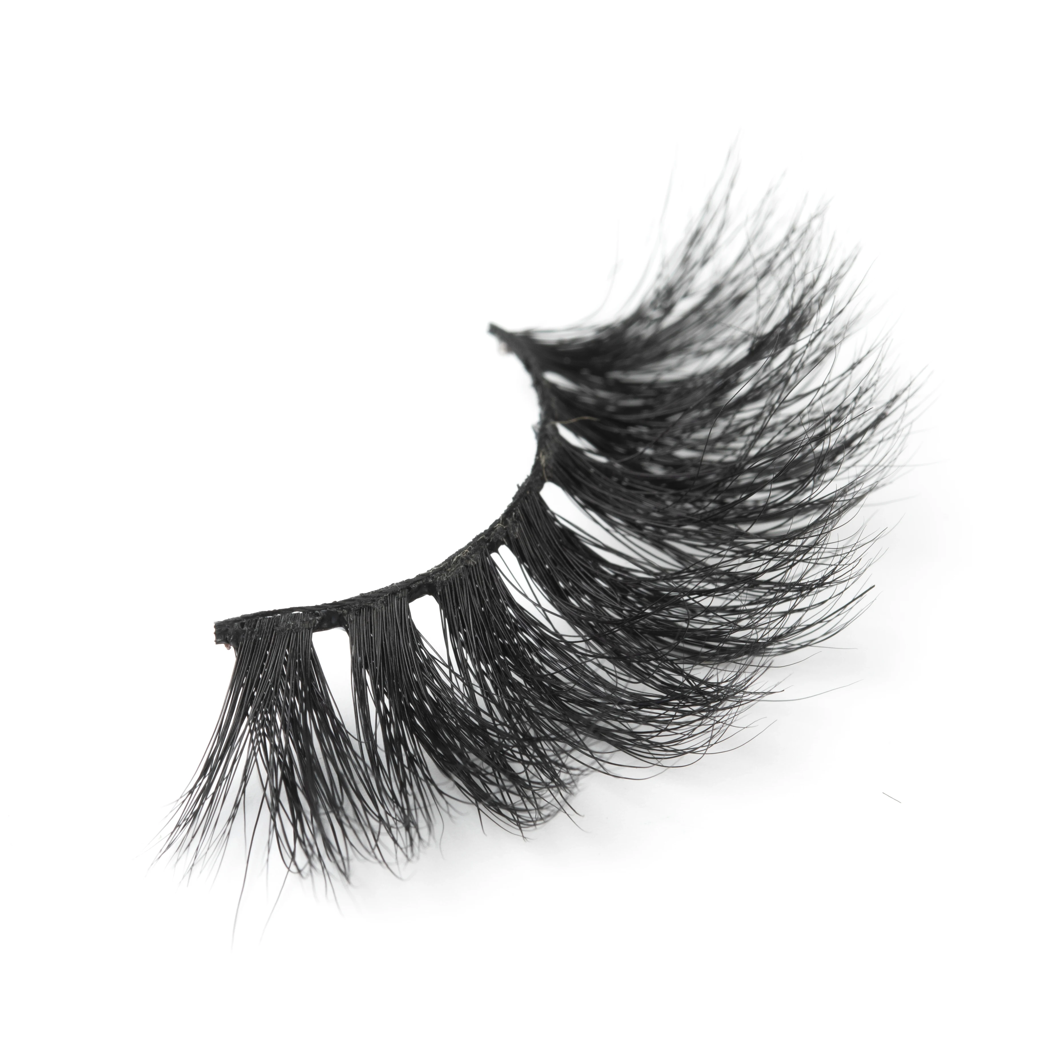 Wholesale Mink eyelashes 100% handmade 100% human hair made false eyelash synthetic hair lashes