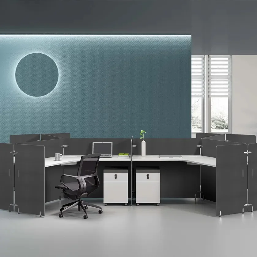 Индивидуальный деревянный эргономичный модульный офисный проект стоячая рабочая станция черный стол и стул