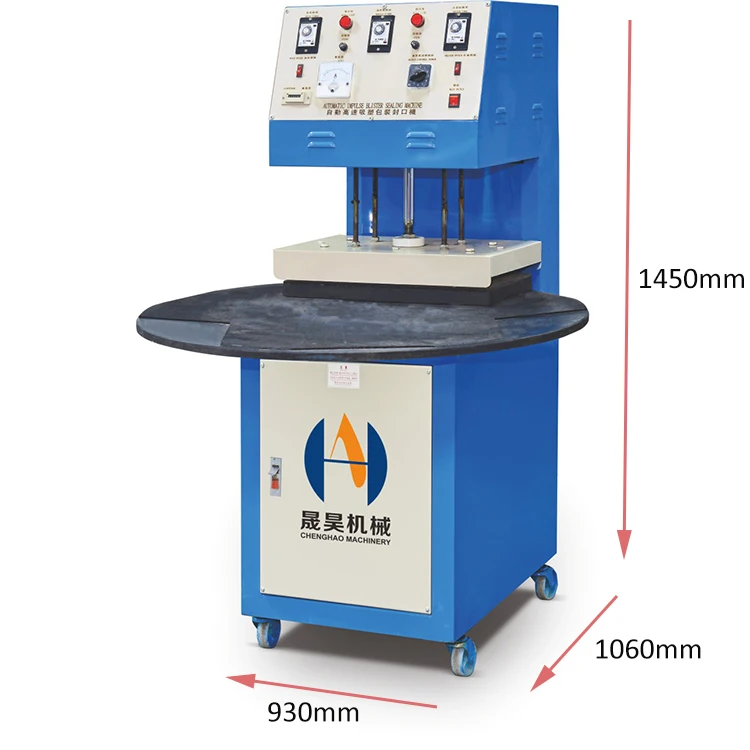 Manual Rotary Blister Card Heat Sealing Packaging Packing Machine For Phone Case