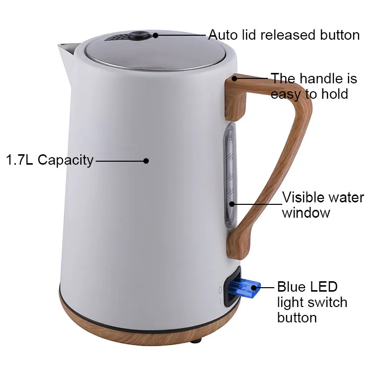 X.j.groupt6 in 1kblenderlectric Kettle Mechanical Noodles and Coffee Hot Water Boiler Machine Free Spare Parts Stainless Steel