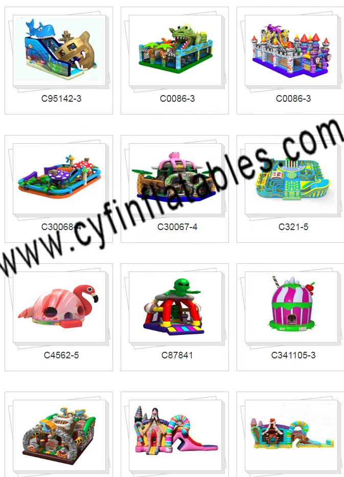 Commercial bounce castle inflatable bouncer with slides combo playground jumping bouncy house for kids and adults