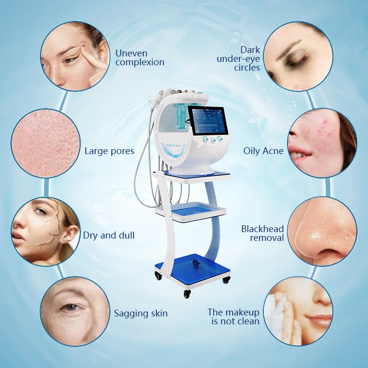 SW 7 in 1 Hydra Skin Hydro Aqua Peel Oxygen Jet Hydro Facial Beauty Machine Other Home Use Beauty Equipment with Skin Analysis