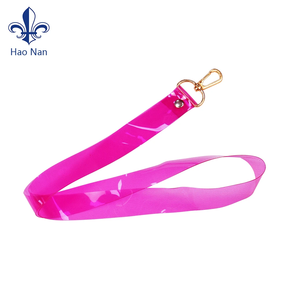 Wholesale Promotion Pvc Keychain Id Card Holder Lanyard With logo Holographic Custom Rubber Soft Pvc Lanyard