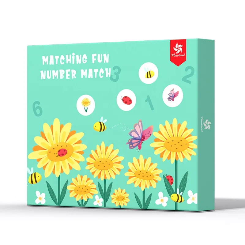 Ready to ship 2021 Pinwheel Montessori Cards Number Matching Learning.