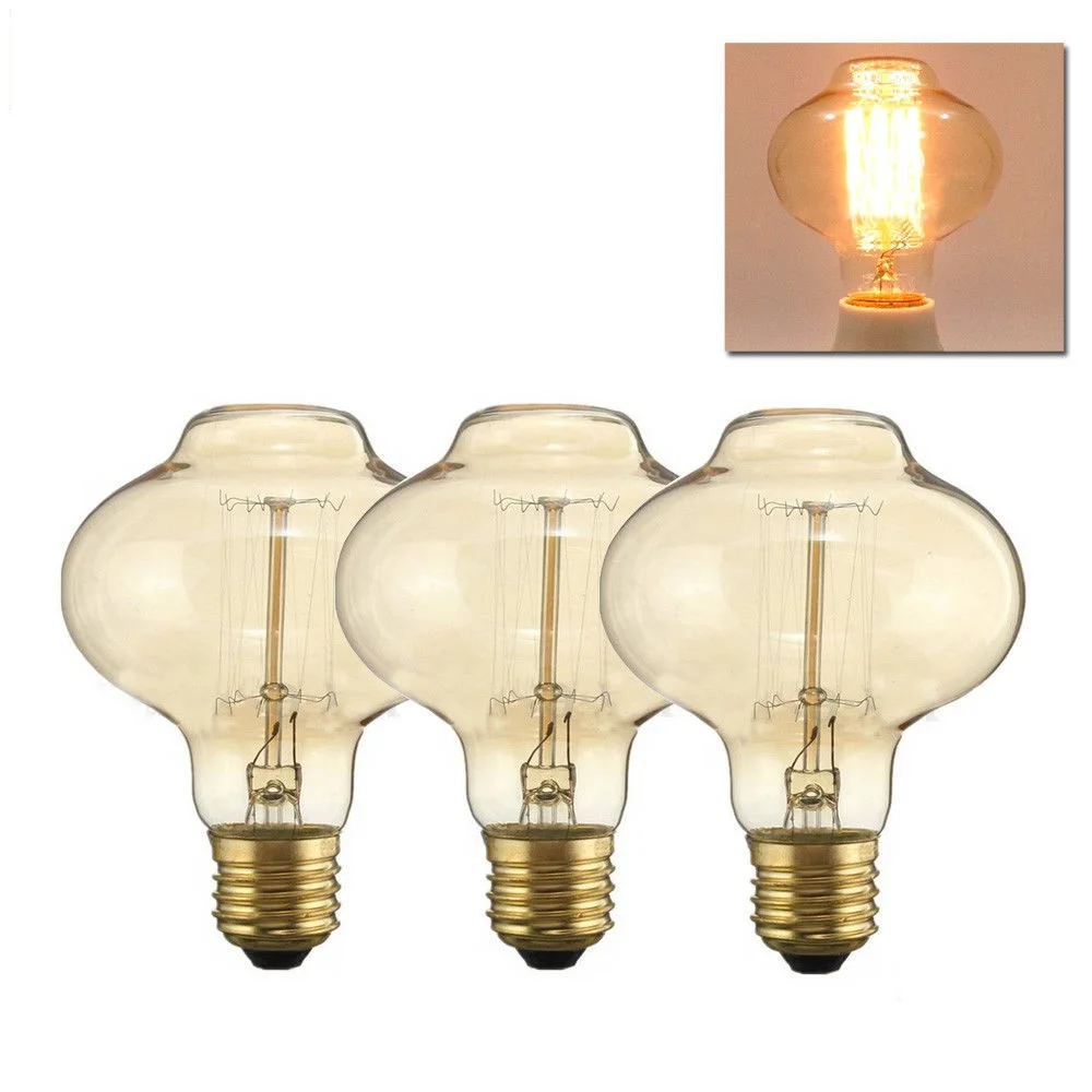 Vintage Edison Bulb E27 Incandescent Filament Decorative Light Bulb 40w 220V Lampada Glass Lights Retro Edison Lamp L80