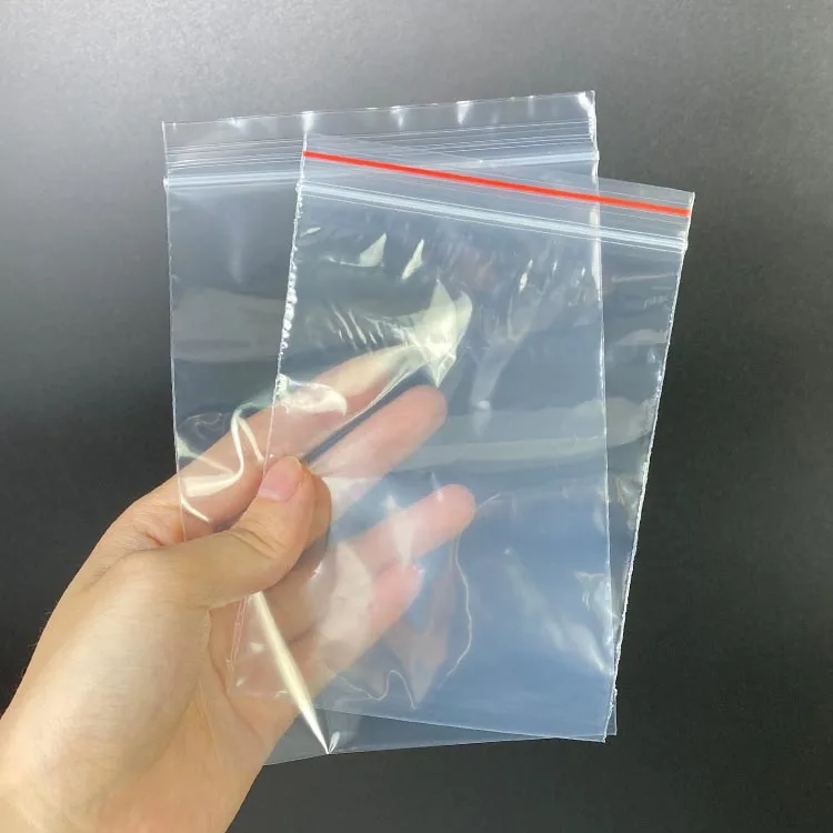 Эко-дружественных Resealable разных размеров на плоской подошве пищевая упаковка прозрачный PE пластиковые мешки замка застежка-молнии