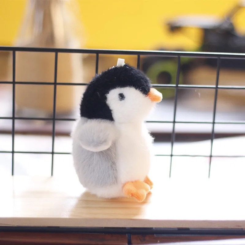 Hot Sale Children Doll Pendant Keychain Cute Cartoon Penguin Soft Plush Toys Key Chain Car Key Accessories Promotional Gift