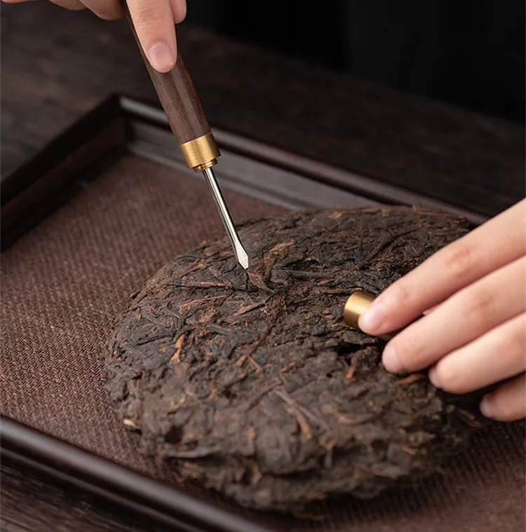 Black Wood Tea Accessories Pottery Six Gentlemen Tea Ceremony Set