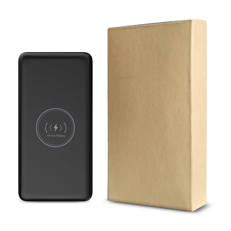 SOSLPAI super capacitor li-polymer battery mobile 10w wireless power bank 20000mah 2 usb quick charge phone power banks