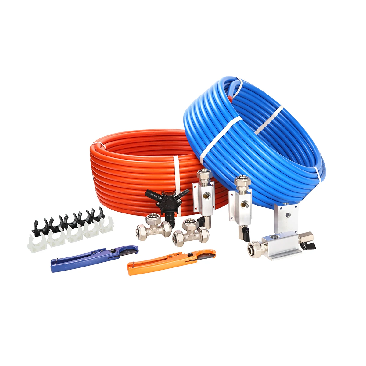 Air Compressor Accessories Kit Piping System1/2 inch x 100 feet HDPE-Aluminum Air Compressor Hose set