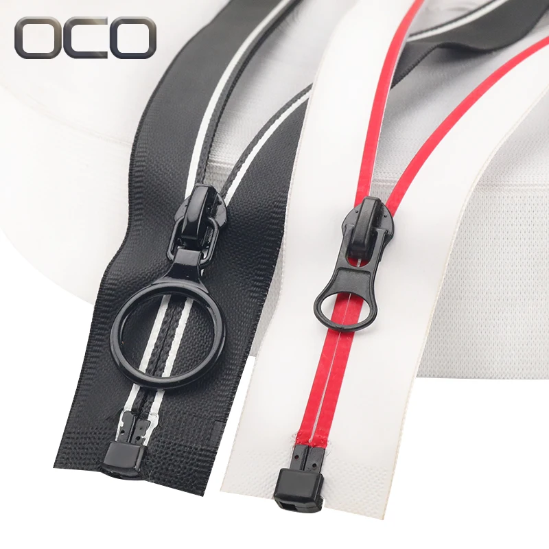 OCO Zipper manufacturer water-resistant drysuit zipper cremallera impermeable 5# waterproof zippers for raincoat outdoor