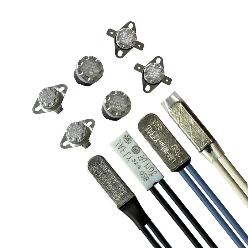 JIHUI normally closed bimetal thermal switch Thermal Protector AC Thermostat With Fuse For Heating Blanket