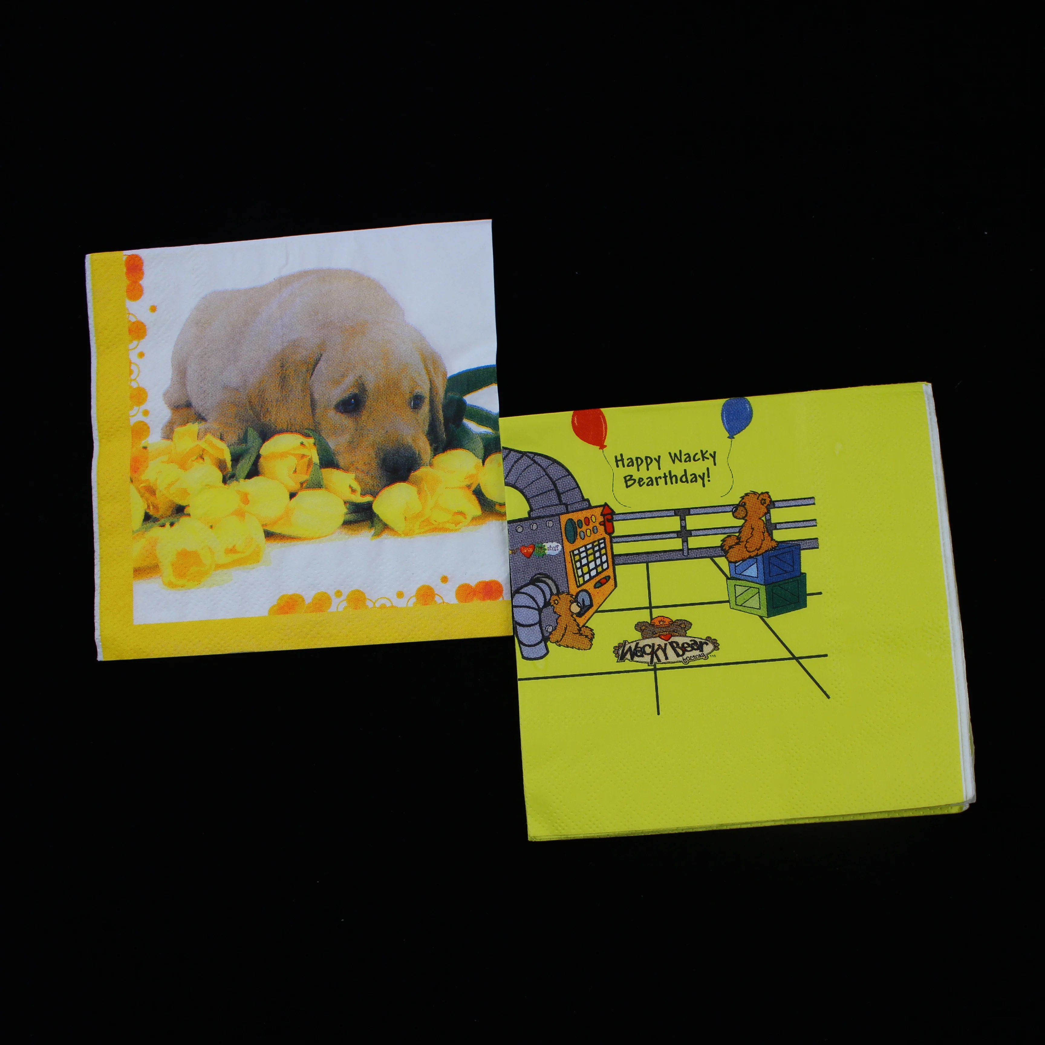 Custom 33x33cm Party Decoration Cocktail Disposable Tissue Paper Napkin