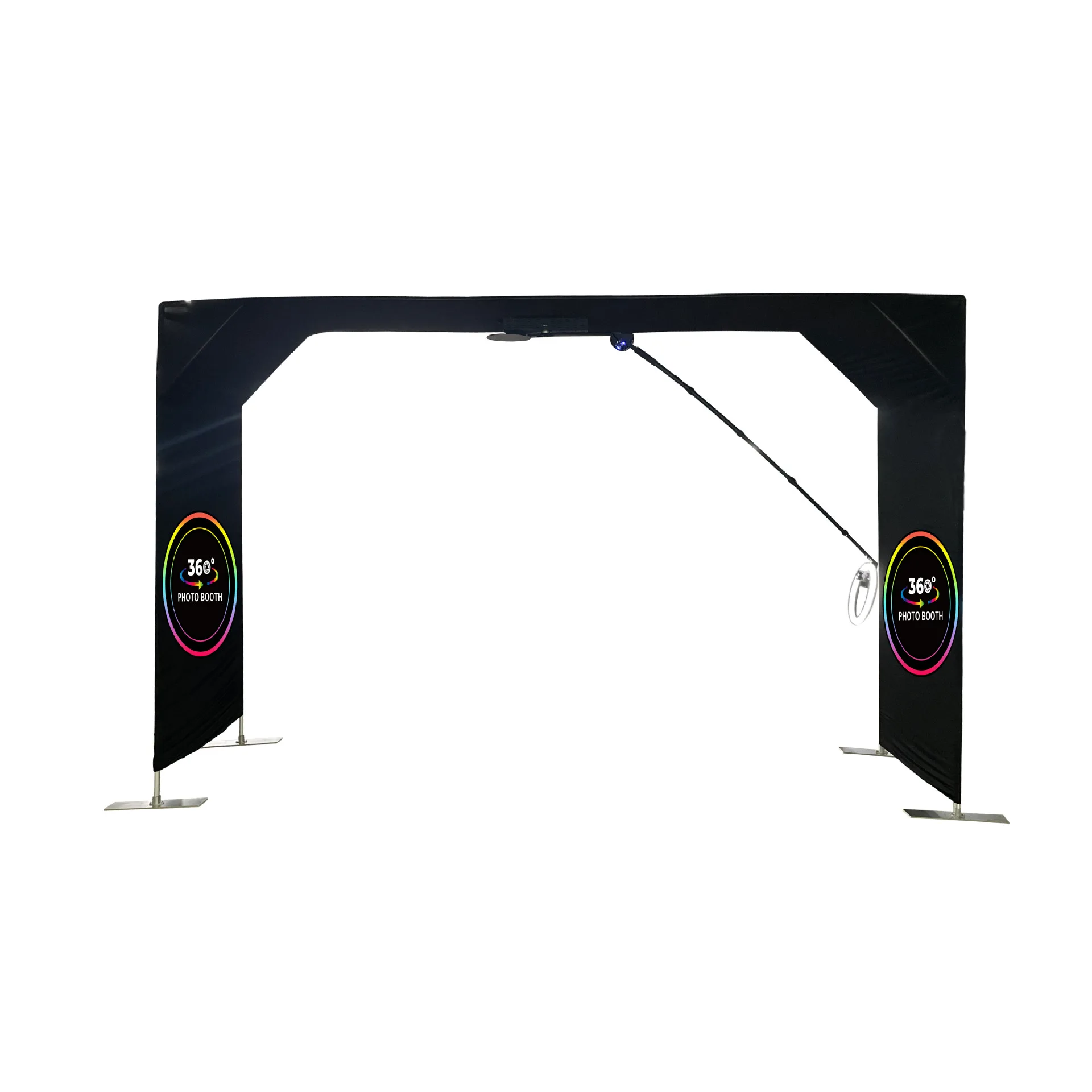 Design Overhead 360 Photo Booth Enclosure Backdrop Camera Top Automatic Spinner Photo Booth Sky 360 Prix Machine