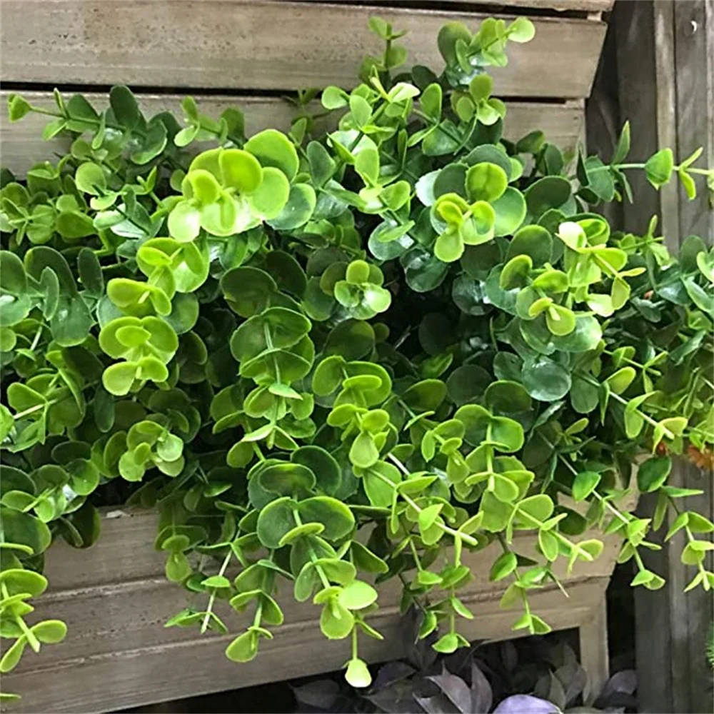 Artificial Boxwood Stems Faux Farmhouse Greenery Shrubs for Wedding Home Kitchen Garden Patio Yard Indoor Outdoor Decor