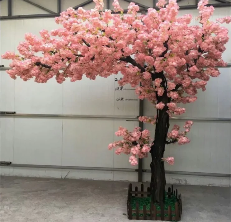 Wholesales artificial tree cherry flower blossom tree faux cherry blossom tree for wedding table centerpieces