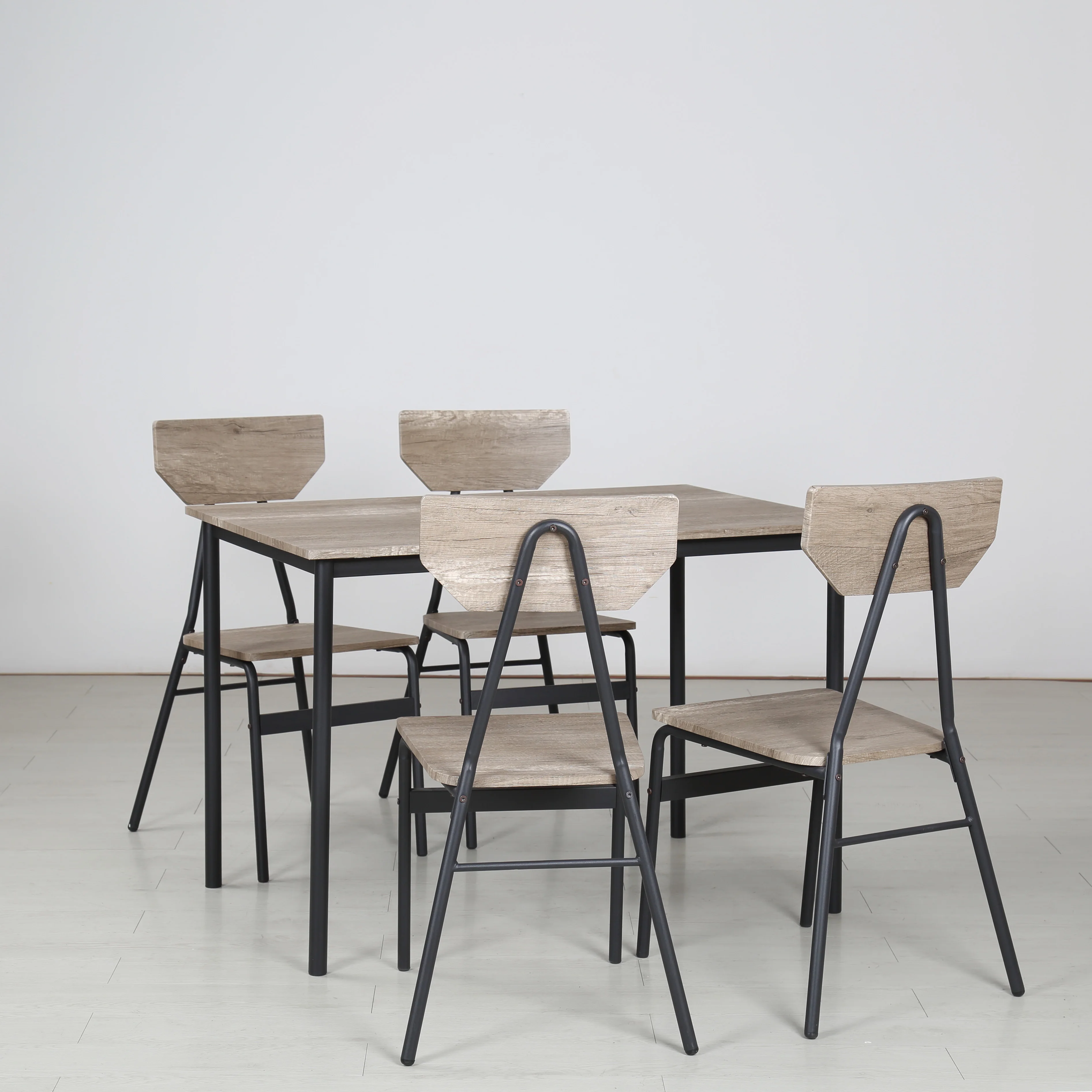 Столовый стол JUSTHome для дома, ресторана, кухни, деревенский индустриальный дизайн, 4 стула