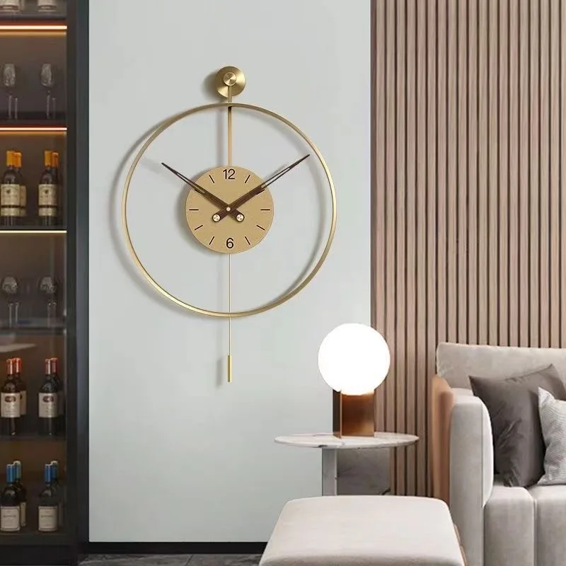 70*79 large Pendulum dropshipping products 2024 modern lwall hanging clock decorative metal wall watch clock home house decor