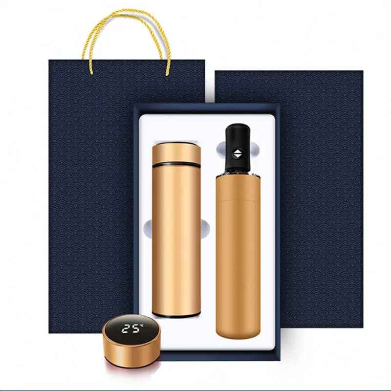 Wholesale Cheap Business Gift, Set Umbrella Vacuum Flask Usb Pen A5 Notebook Speaker Power Bank For Promotional Gift Set/