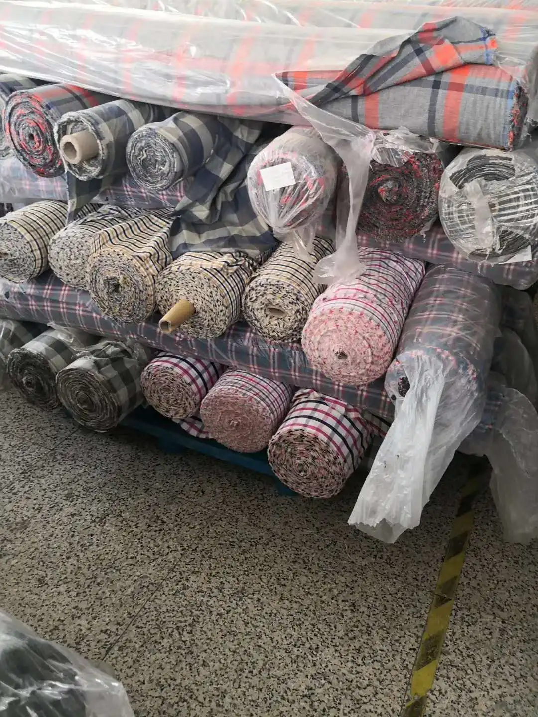 
cvc plaid fabric 