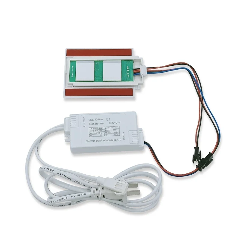 Professional Dc12v double bond Low Voltage Smart Mirror Touch Sensor Light Switch For Hotel Bathroom