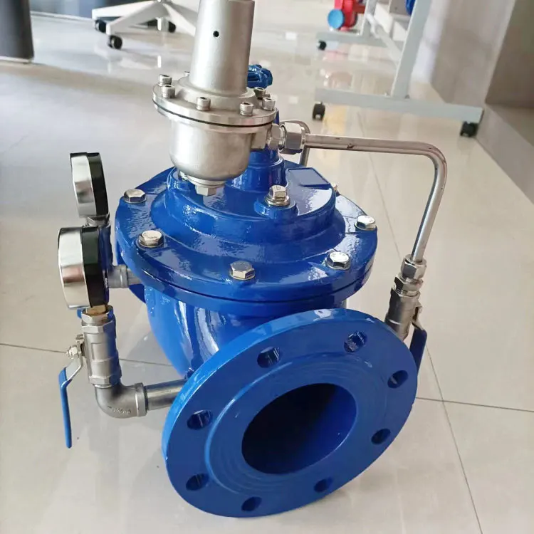 Manufacturers supply trench pressure relief valve 500X ductile iron fire clamp water level control valve