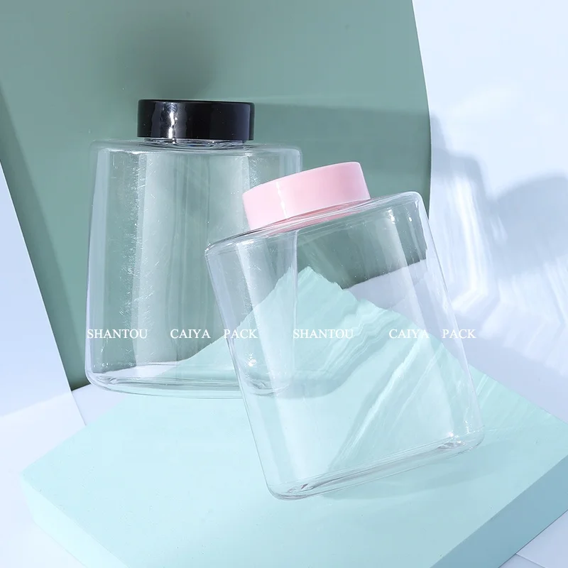 70/140g 5oz Pink Custom PETG bottle Round Oval loose highlight powder case container jar With Sifter Cosmetic Packaging