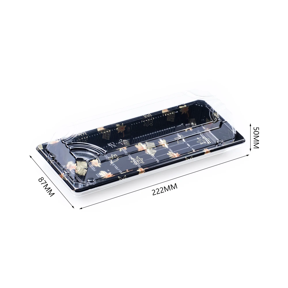 Sunzza free sample Disposable Packing Fruit Cake Carry Out Container Take Out Rectangular paper sushi box