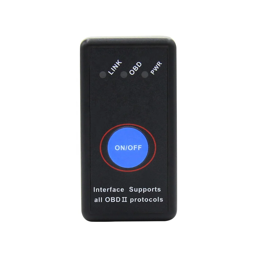 MINI ELM327 V1.5 PIC18F25K80 Chip With Switch Button OBD2 wireless connection Scanner Supports All OBD II Protocols