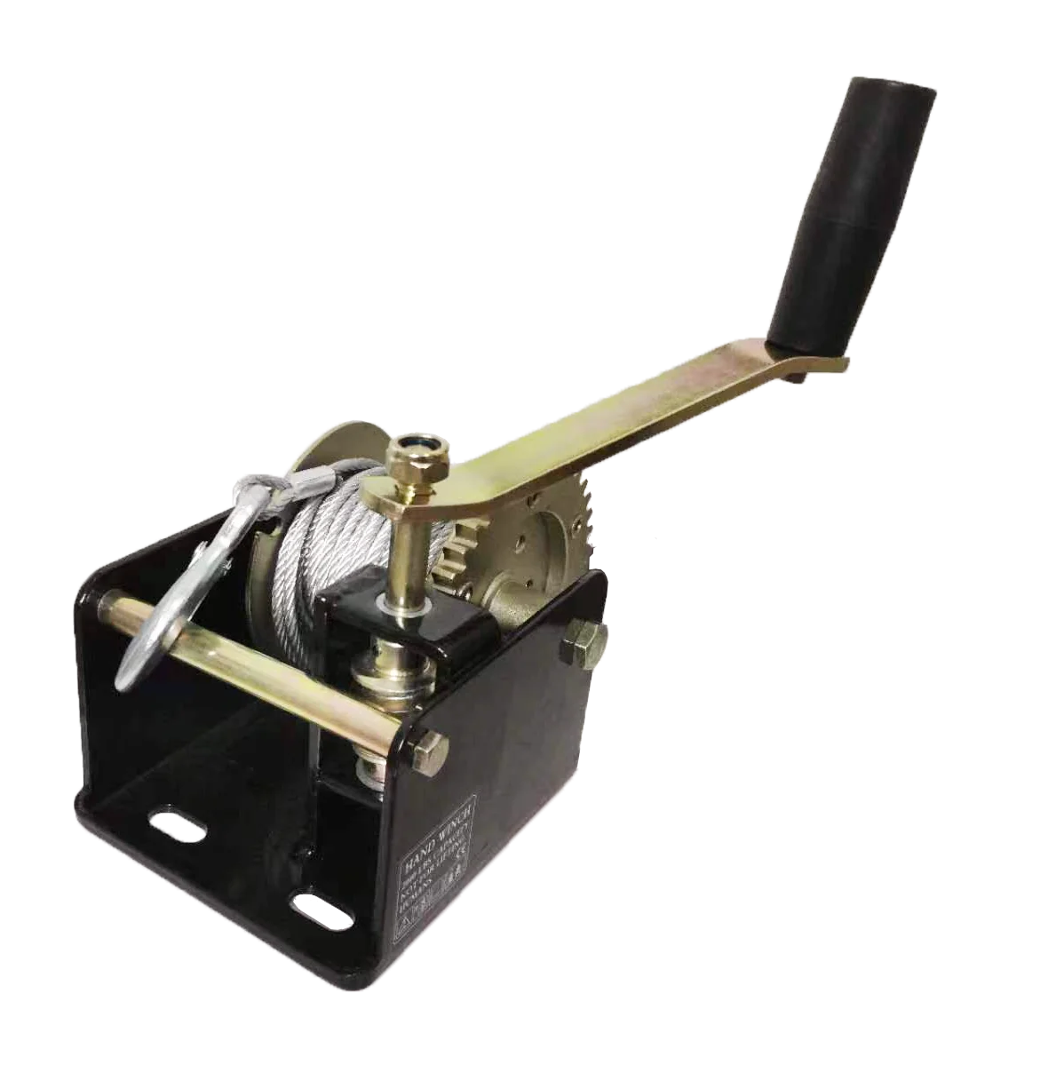 Китайский производитель, 2000 фунтов, ручная лебедка, червячная шестеренчатая лебедка с передаточным числом 41:1