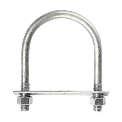 DIN3570  Monel Alloy Carbon Steel U-Shaped Bolt M6 M8 M10 M12 M16 Threads Zinc Plated Plain Available 16mm 20mm 150mm U/J -Bolt