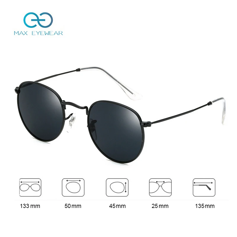 
120 women luxury round lens sunglasses metal frame fashion sunglasses newest 2020 black round sunglasses for women 