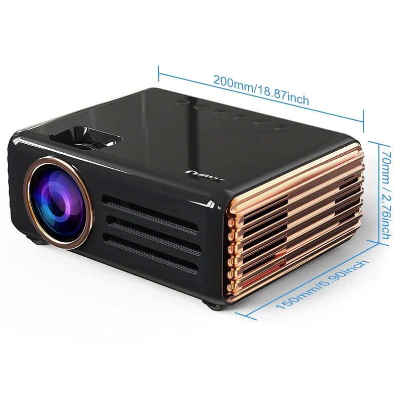 
Factory supply wireless wifi smart mini 3D LCD projector 4k full HD 1080 P portable projector with triangle bracket 