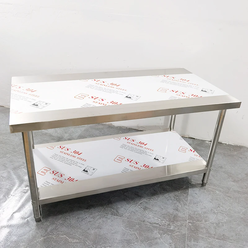 Рабочий стол из нержавеющей стали, применим к больницам, заводам, ресторанам, кухням, обеденный стол из нержавеющей стали, скамейка для инструментов