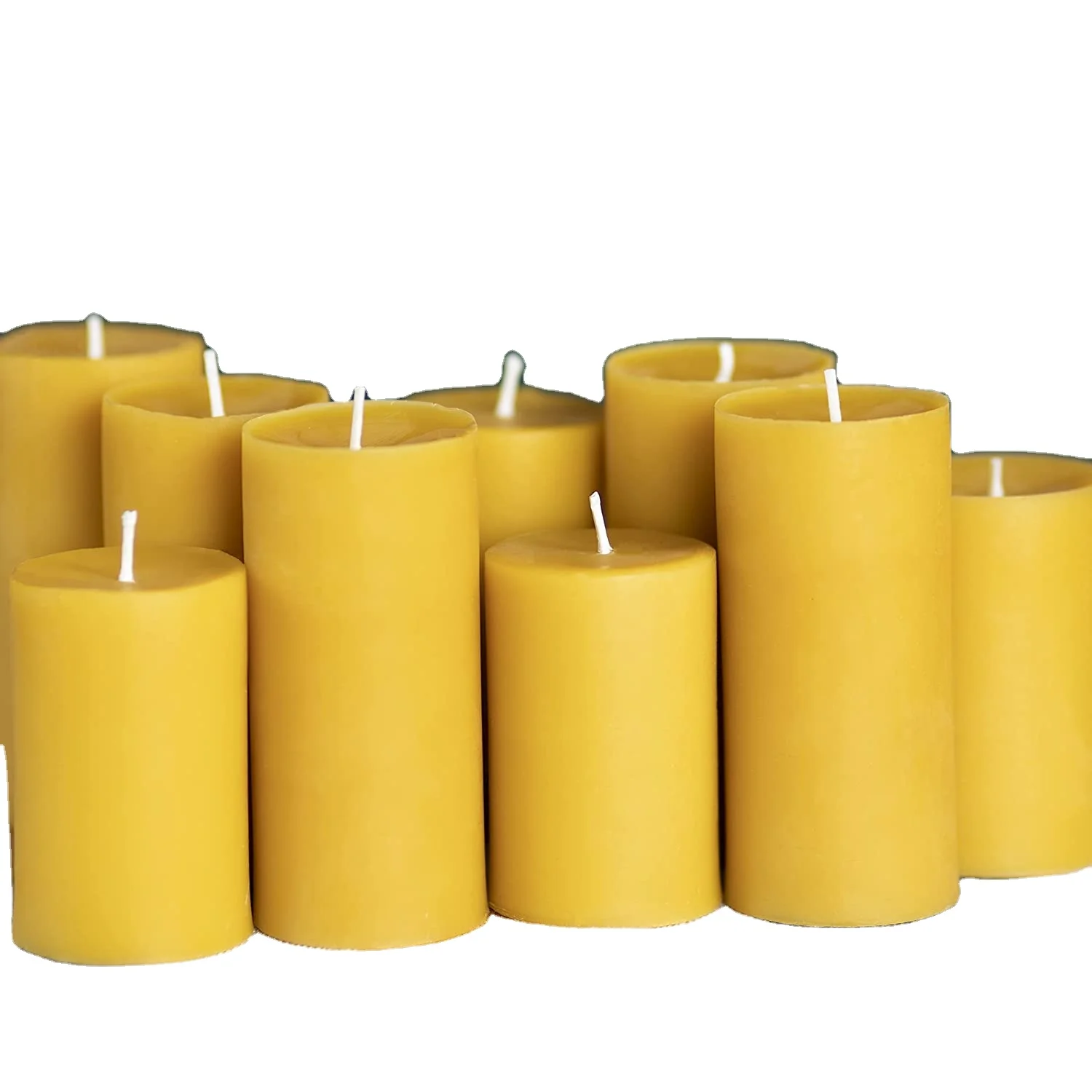 Заводская поставка натуральный пчелиный воск Свеча желтого цвета для рынка США