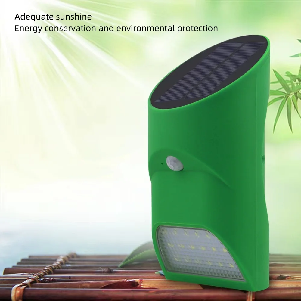 New outdoor solar wall lamp with human infrared sensing decoration for courtyard eaves lighting, bamboo tube lamp