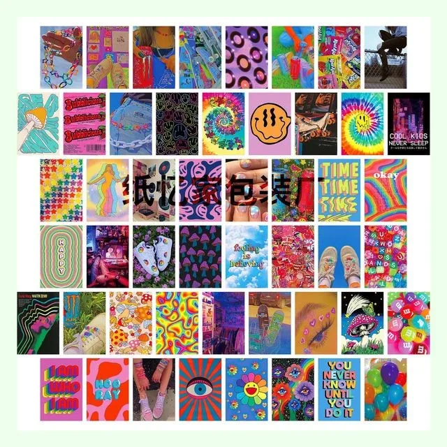 Wall Collage Kit  Room Decor Aesthetic Poster Picture Bedroom Custom Printing Art Photo Wall Collage Kits