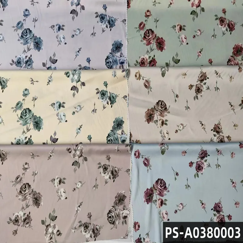 2023 Professional Factory Wholesale Polyester Customized Digital Printed Satin Silk Fabric