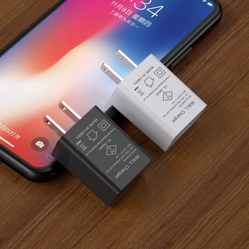 wall mount 5v1a 5v 1a 1000ma usb charger power adapter with JP plug & PSE certification for smart cellphones LX050100