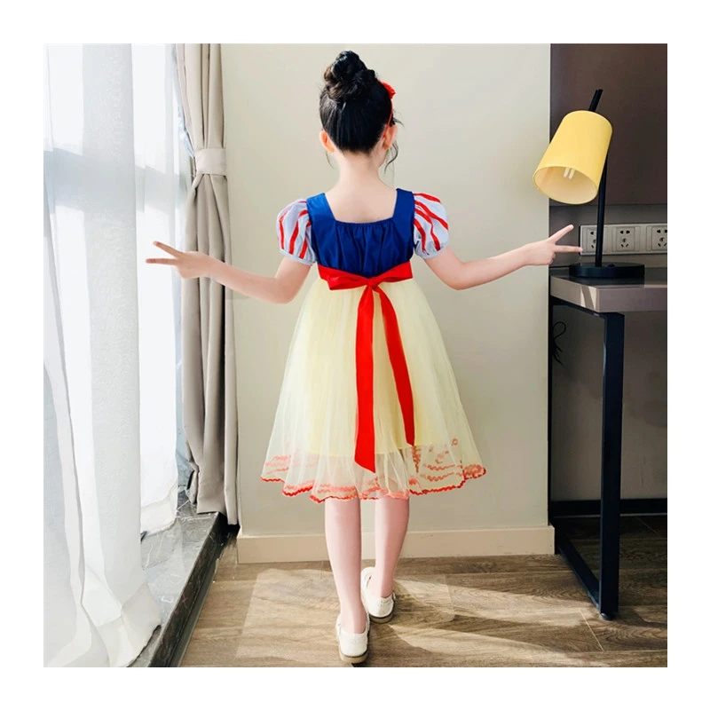 
Snow White Cosplay Dresses for Girls Party Princess Children Baby Girl Tutu Halloween Costume Christmas Dress Infant 