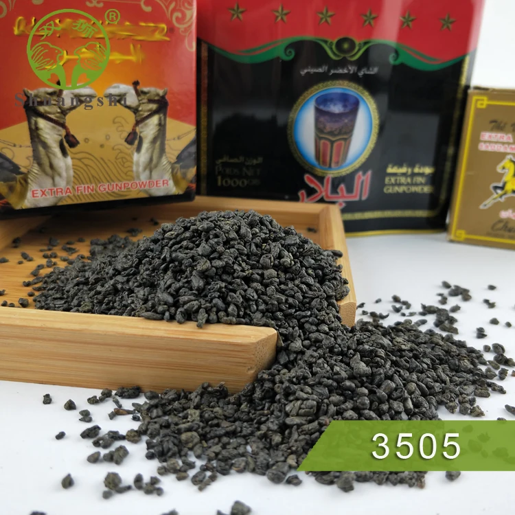 China green tea factory Morocco tea 3505 gunpowder tea