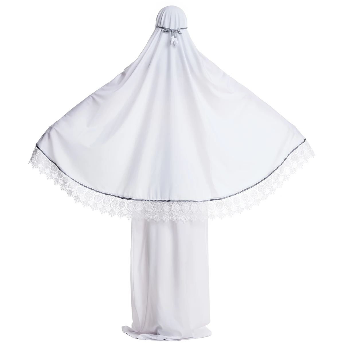 Dubai Perlage Veil Kaftan Style Dressing Gowns Muslim Dress Women Islamic Clothing 2 piece traditional muslim clothing Abaya