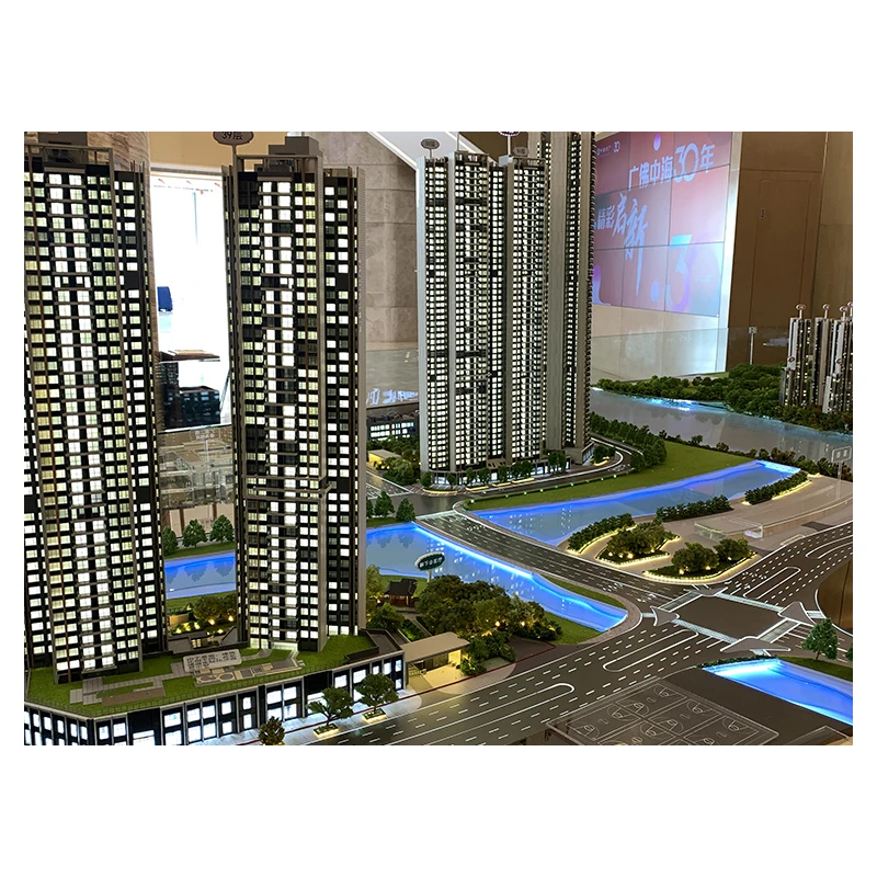 New Design 3D Real Estate Building Planning Model One Year Warranty Architectural Building Scale Model