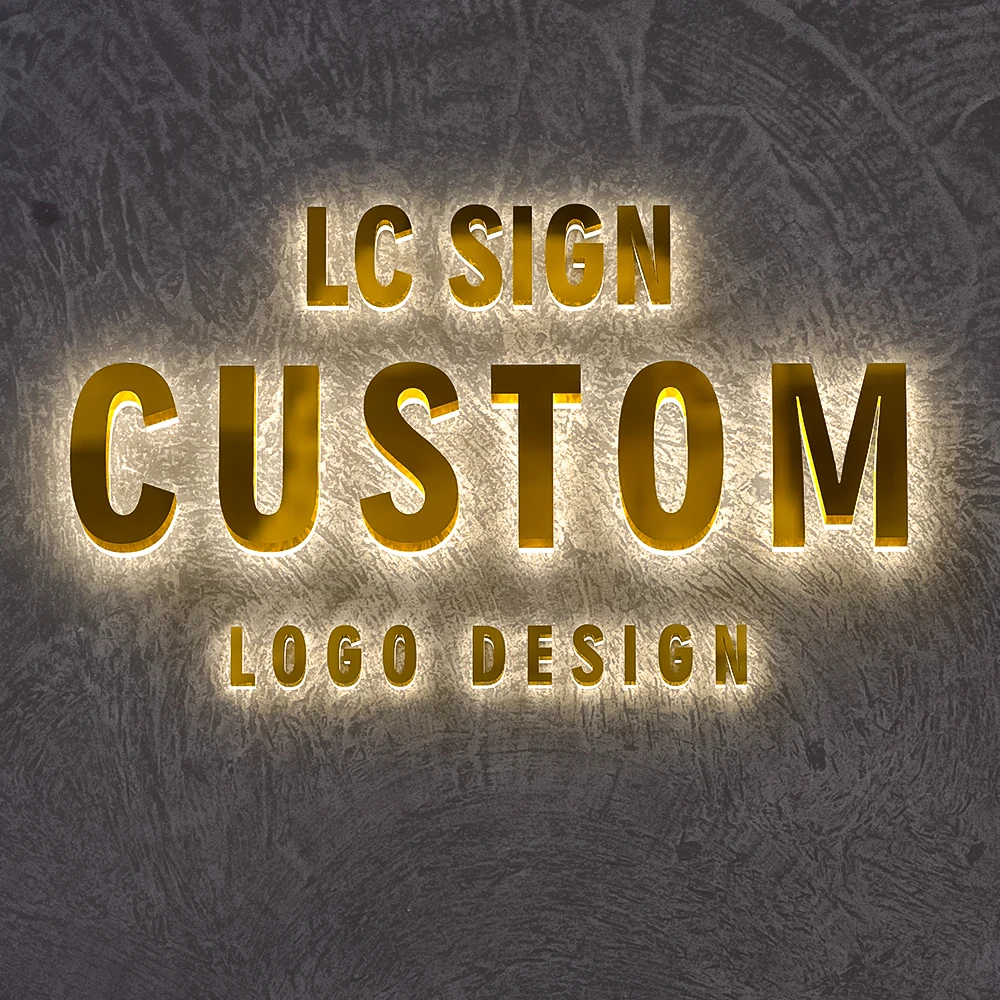High quality heavy duty type backlit signs supplier led sign for outdoor light up sign