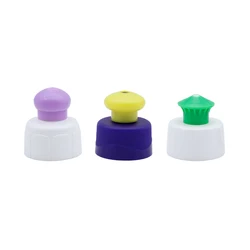 28mm plastic screw water bottle push pull cap