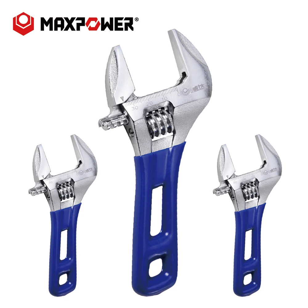 MAXPOWER Mini Lightweight Extra Jaw Stubby Adjustable Wrench