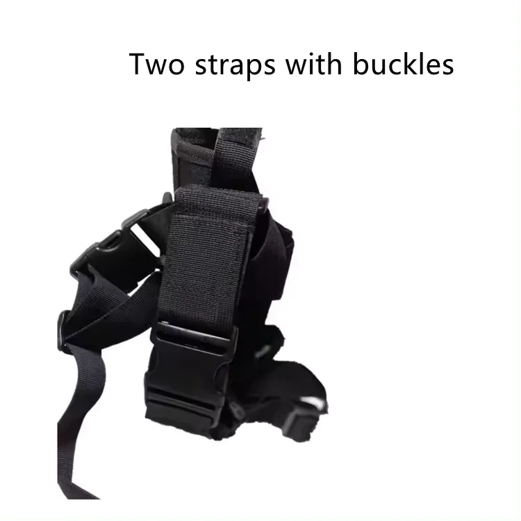 Nylon Mission Black Right Hand Drop Leg Holster Adjustable Hunting Hiking Tactical Thigh Durable  Holster