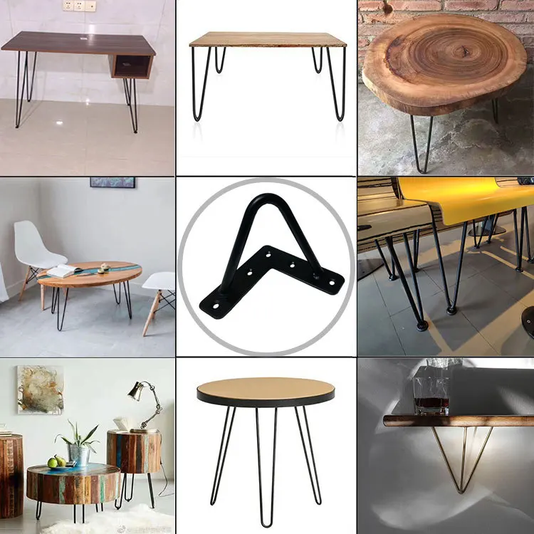 Wholesale Black Powder Coating Metal Iron S Coffee Table Cafe Desk Furniture Legs for Livingroom Home Bar