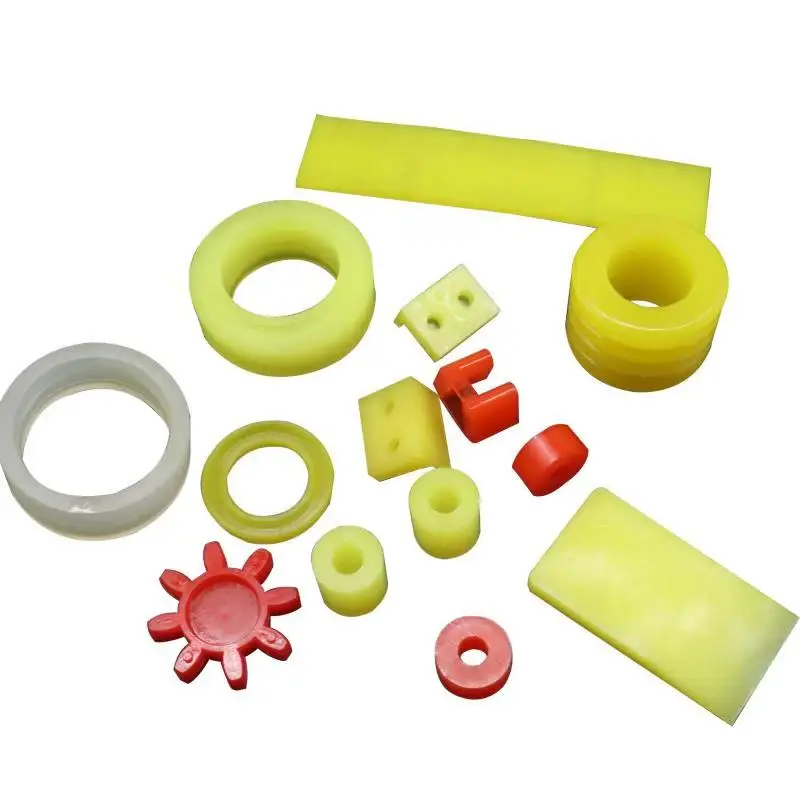 Plastic manufacturer mold customization 70A-90A shore yellow wear-resistant polyurethane bushing PU parts